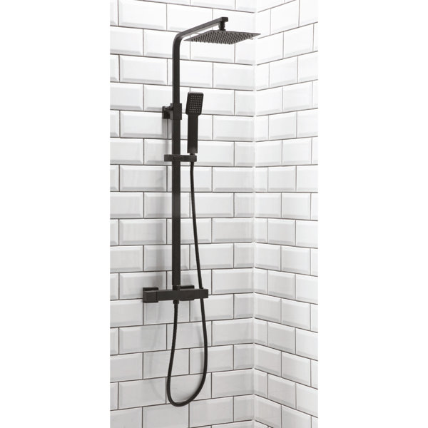 Belfry Bathroom Aura Mixer Shower with Dual Shower Head Wayfair.co.uk
